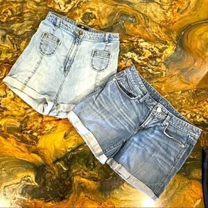 Ann Taylor H&M high rise stretch short little sz 2